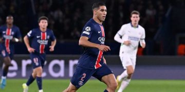 Achraf Hakimi, buteur face au PSV