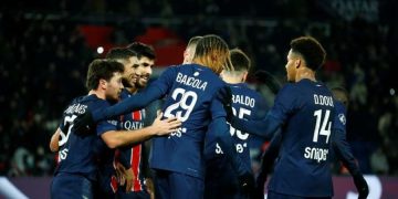 Les joueurs du PSG