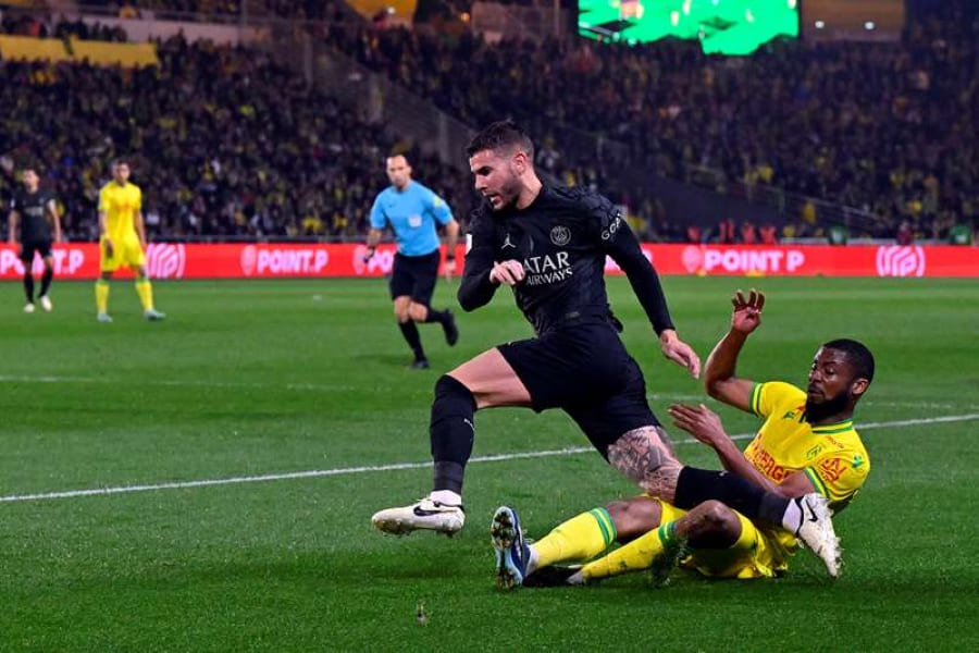 Lucas Hernandez face à Nantes