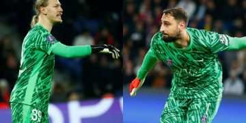 Matvey Safonov et Gianluigi Donnarumma (à d.)