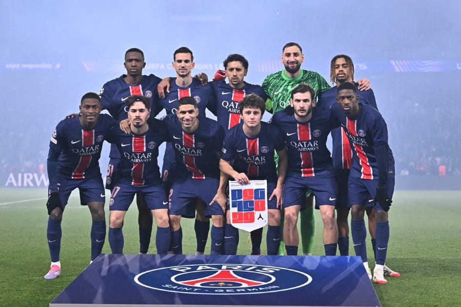 L'équipe de départ parisien contre Brest