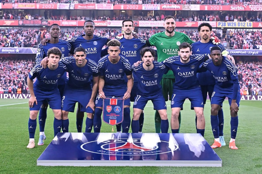 Le onze parisien contre Arsenal