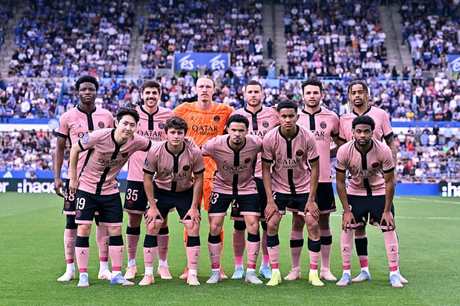 Le onze parisien contre Strasbourg