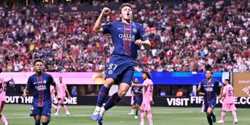 Joao Neves, auteur d'un doublé face à l'Inter Miami