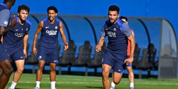 L'entraînement des Parisiens